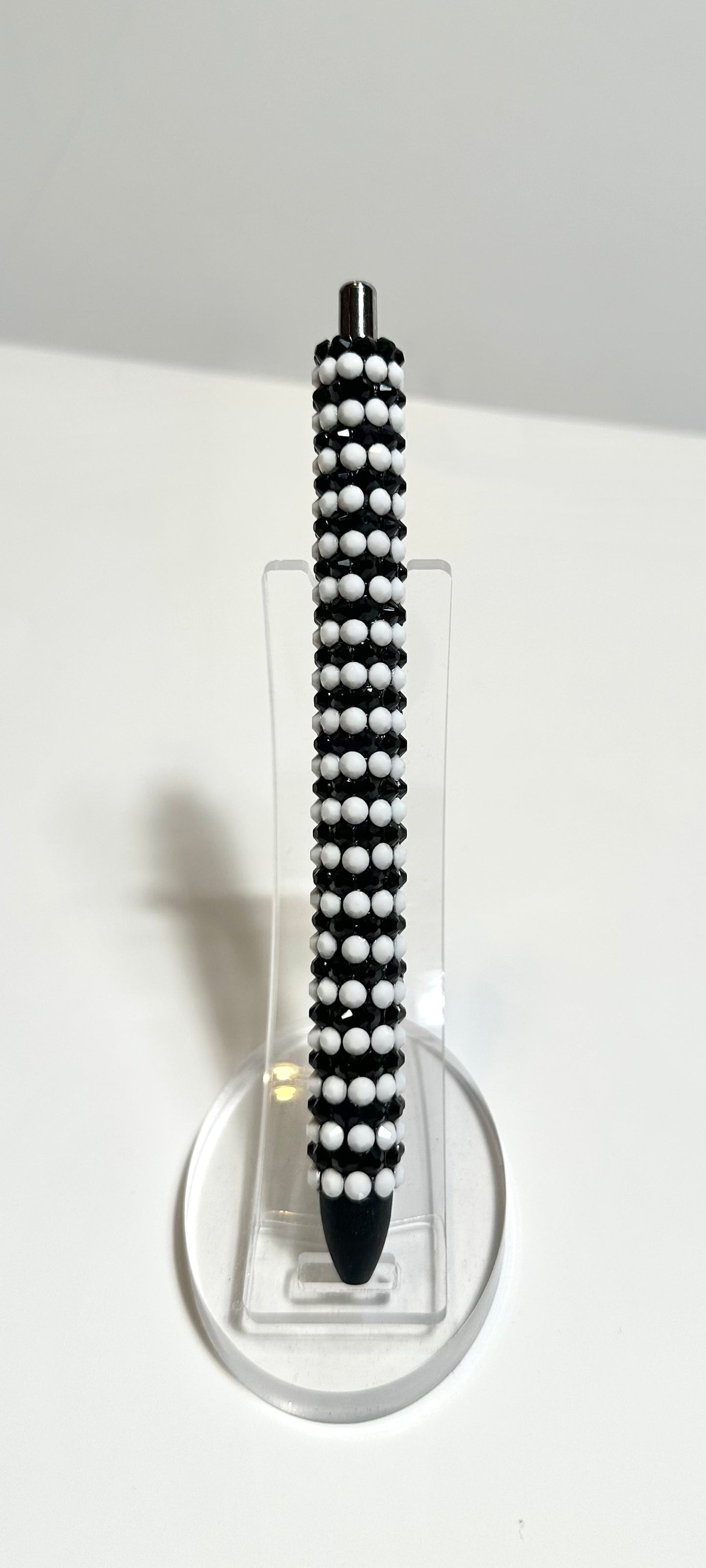 Black and white Rhinestone Pen