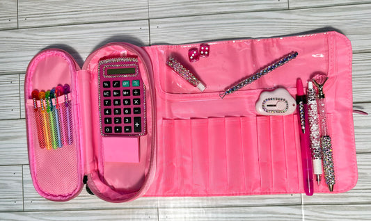 Necessities Bag( to hold all your rhinestoned pens in or just pens).