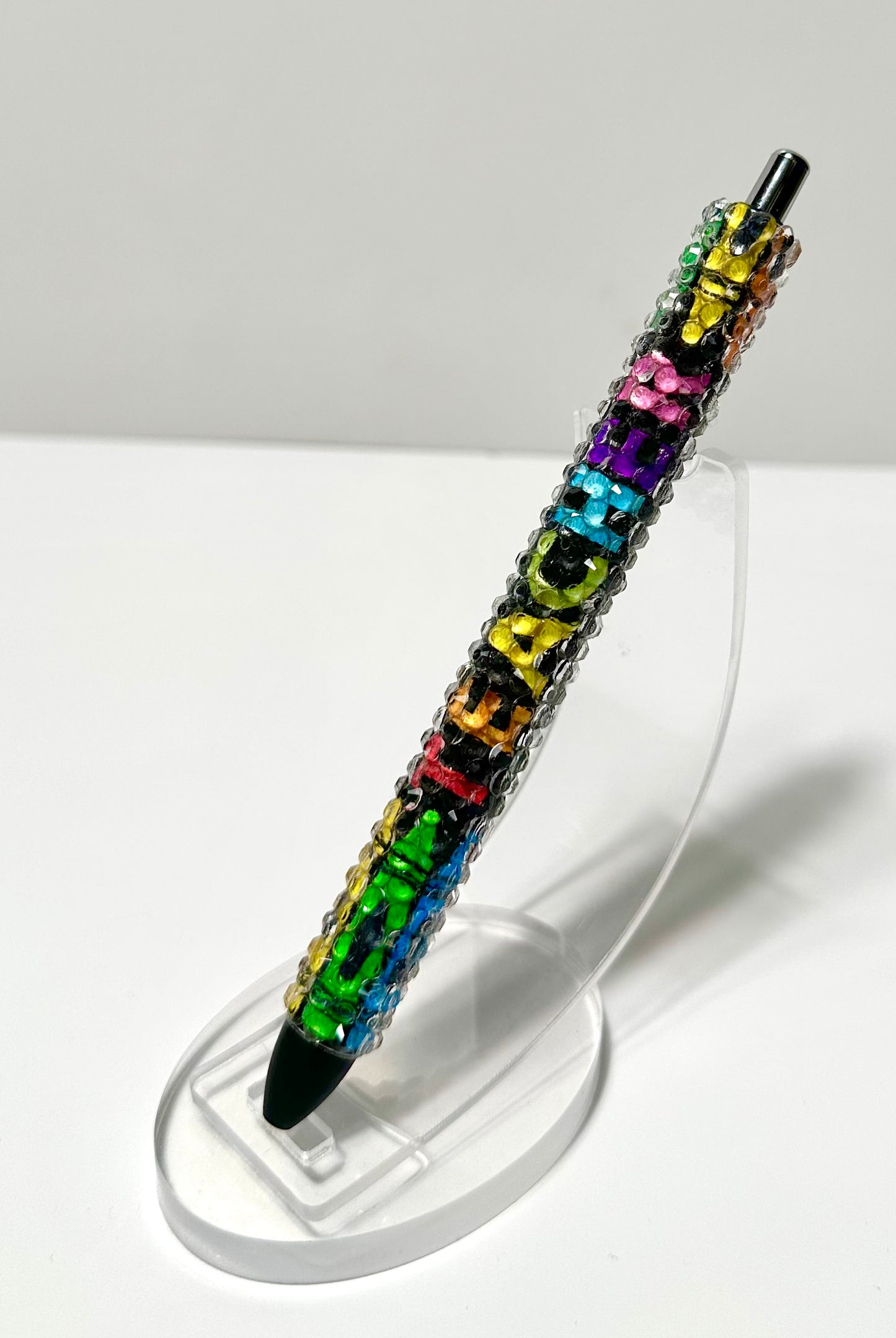 Worlds Best Teacher Rhinestone Pen