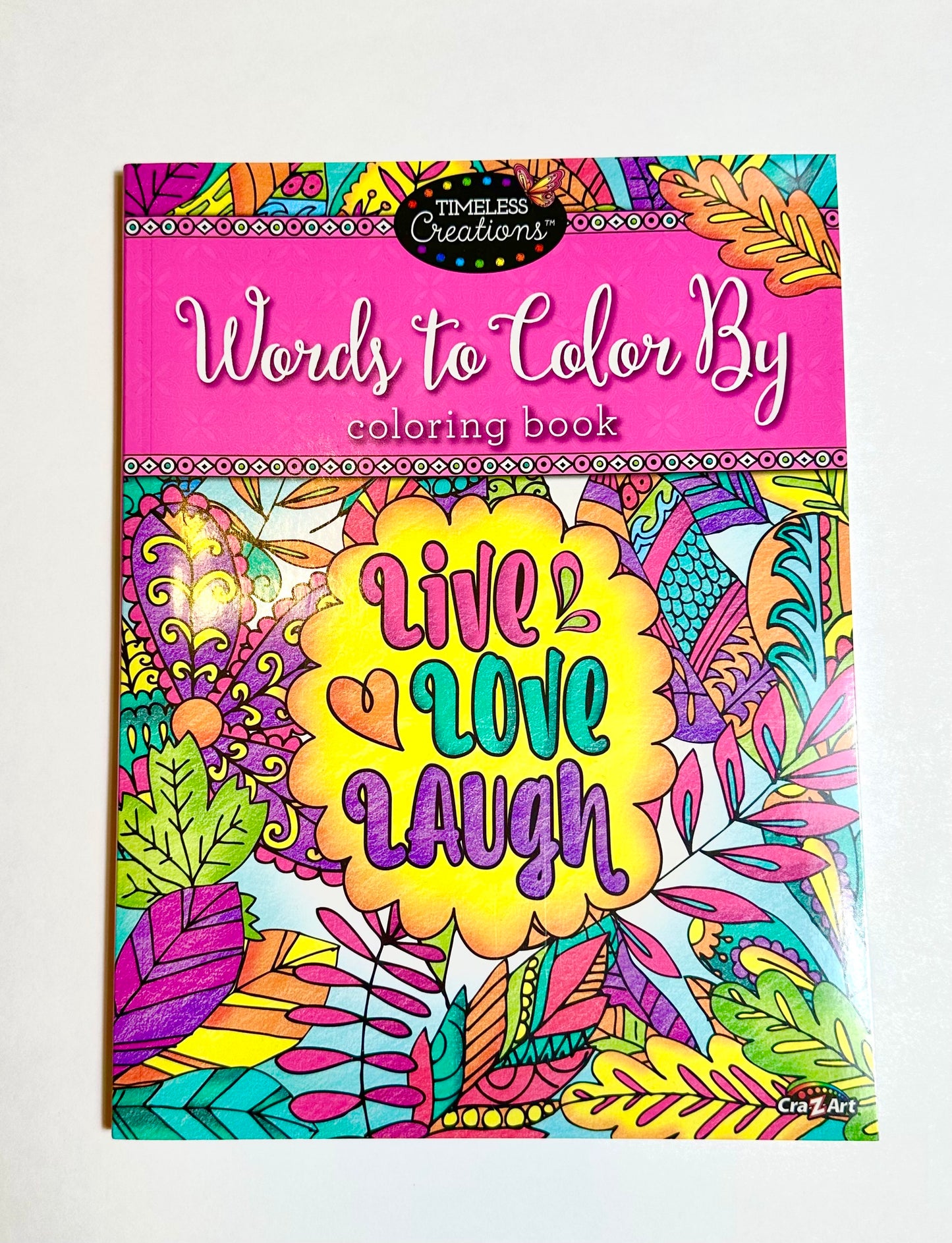 💕live💕love💕laugh adult coloring book