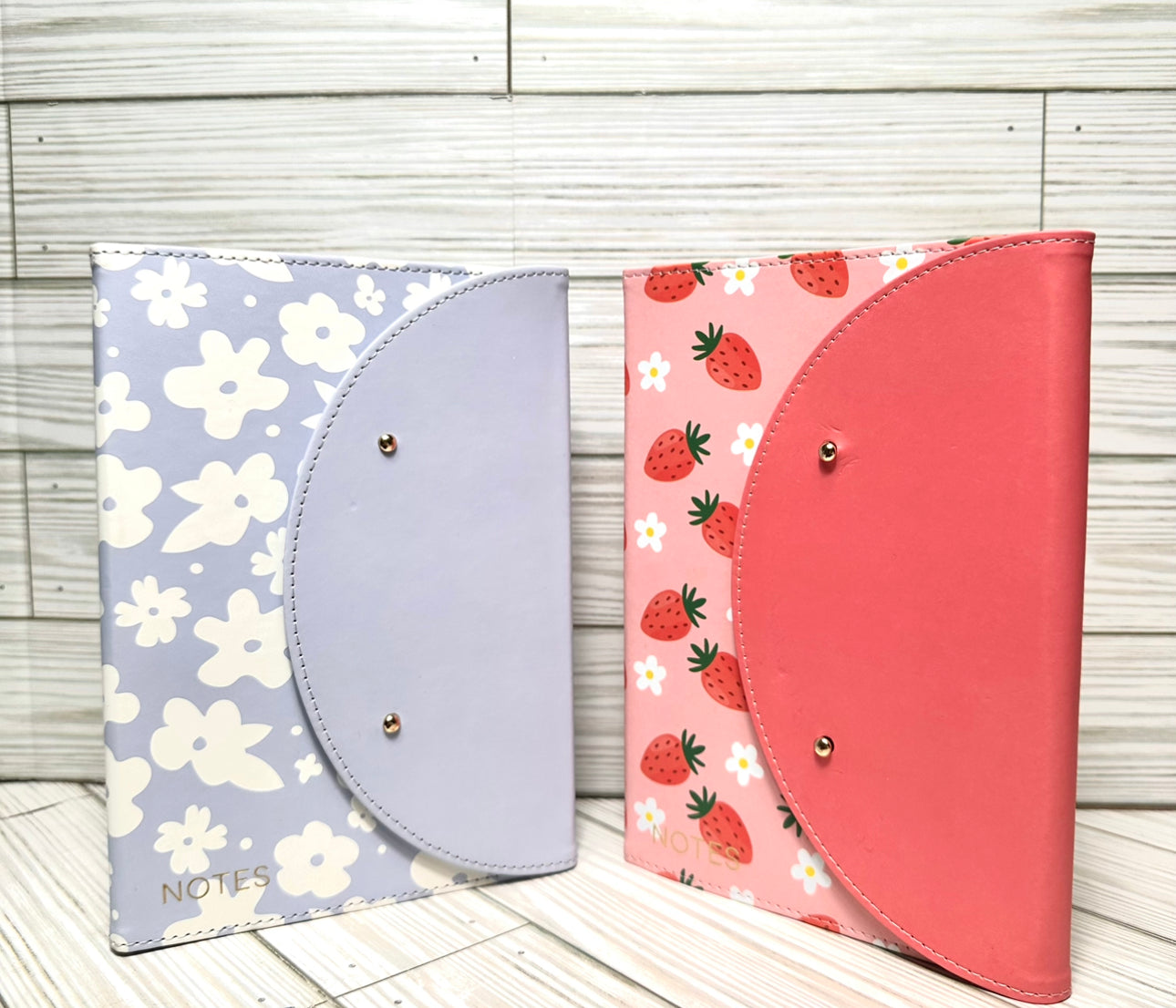 Daisy and Strawberry Button Notebook