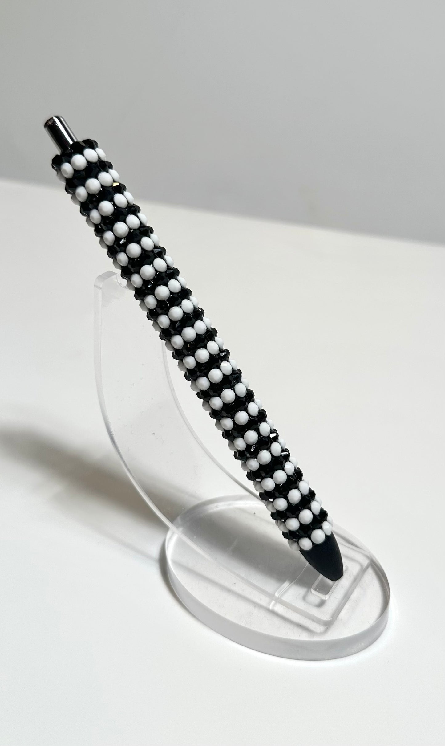 Black and white  Rhinestone Pen