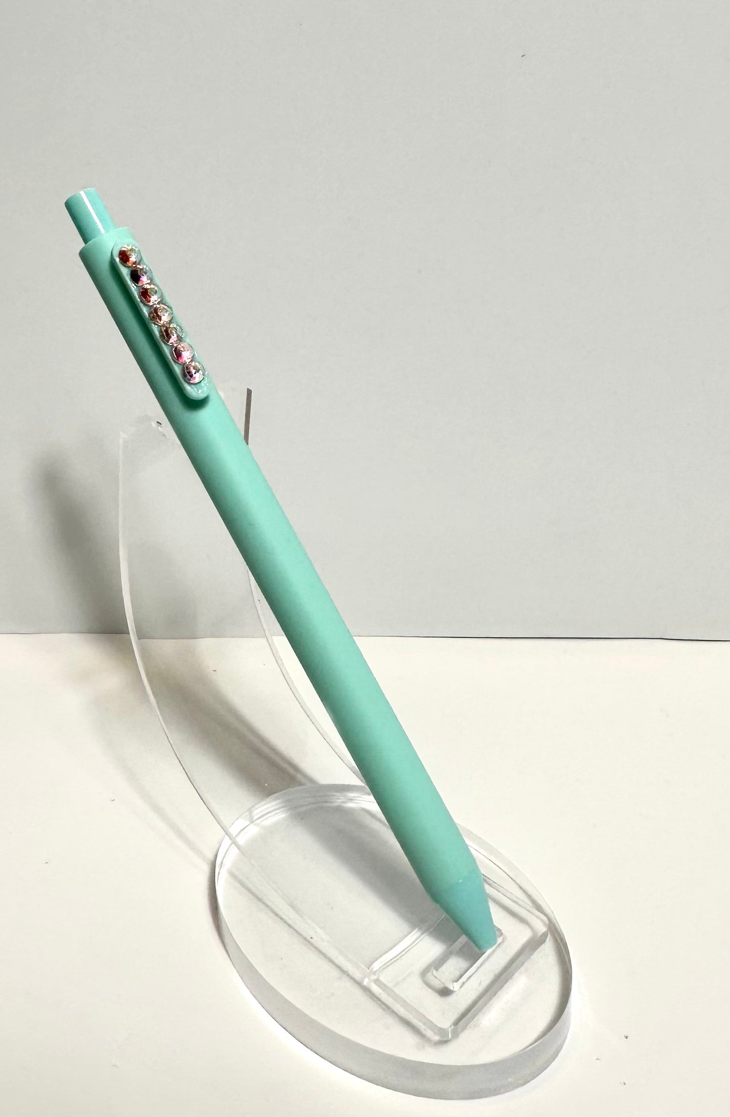 Rhinestoned colored gel, pens, set of six