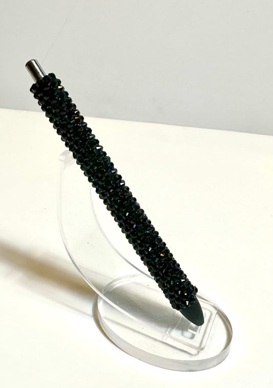 All Black Rhinestone Pen