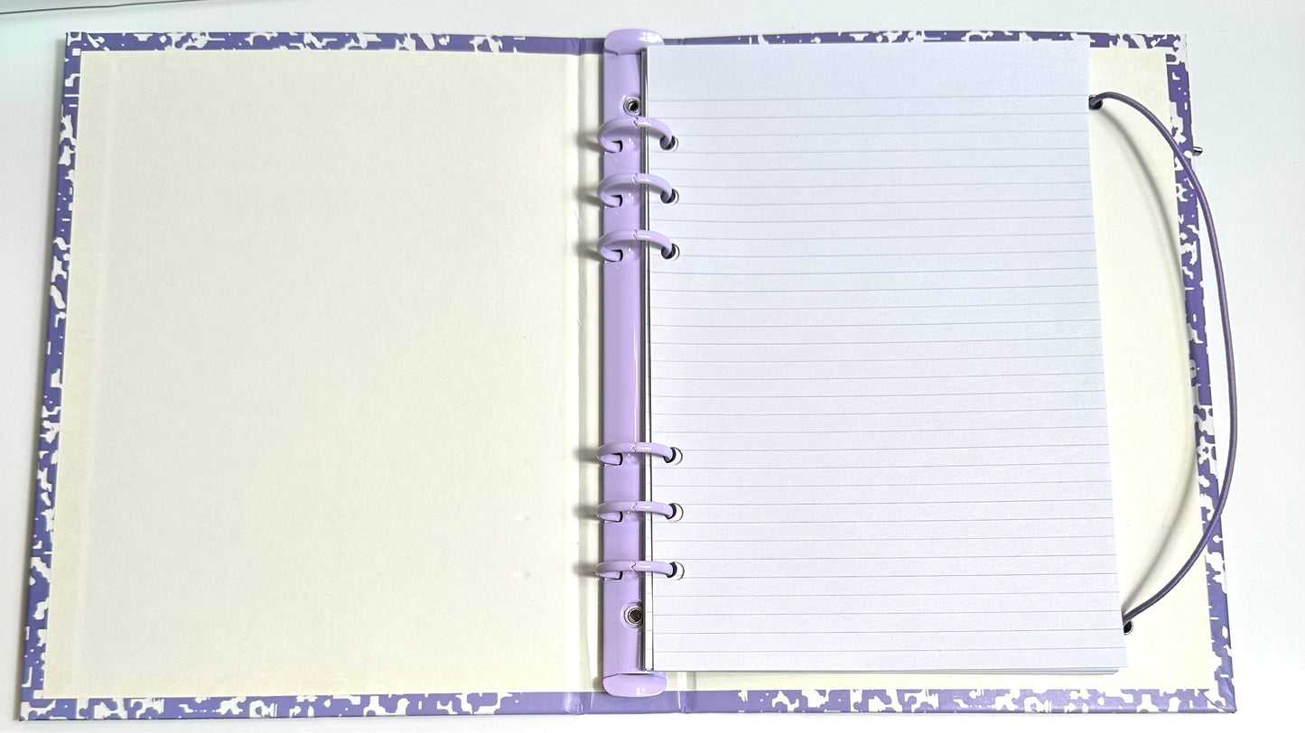 Old School A5 Composition Notebook/ and 100 envelope savings challenge please read description