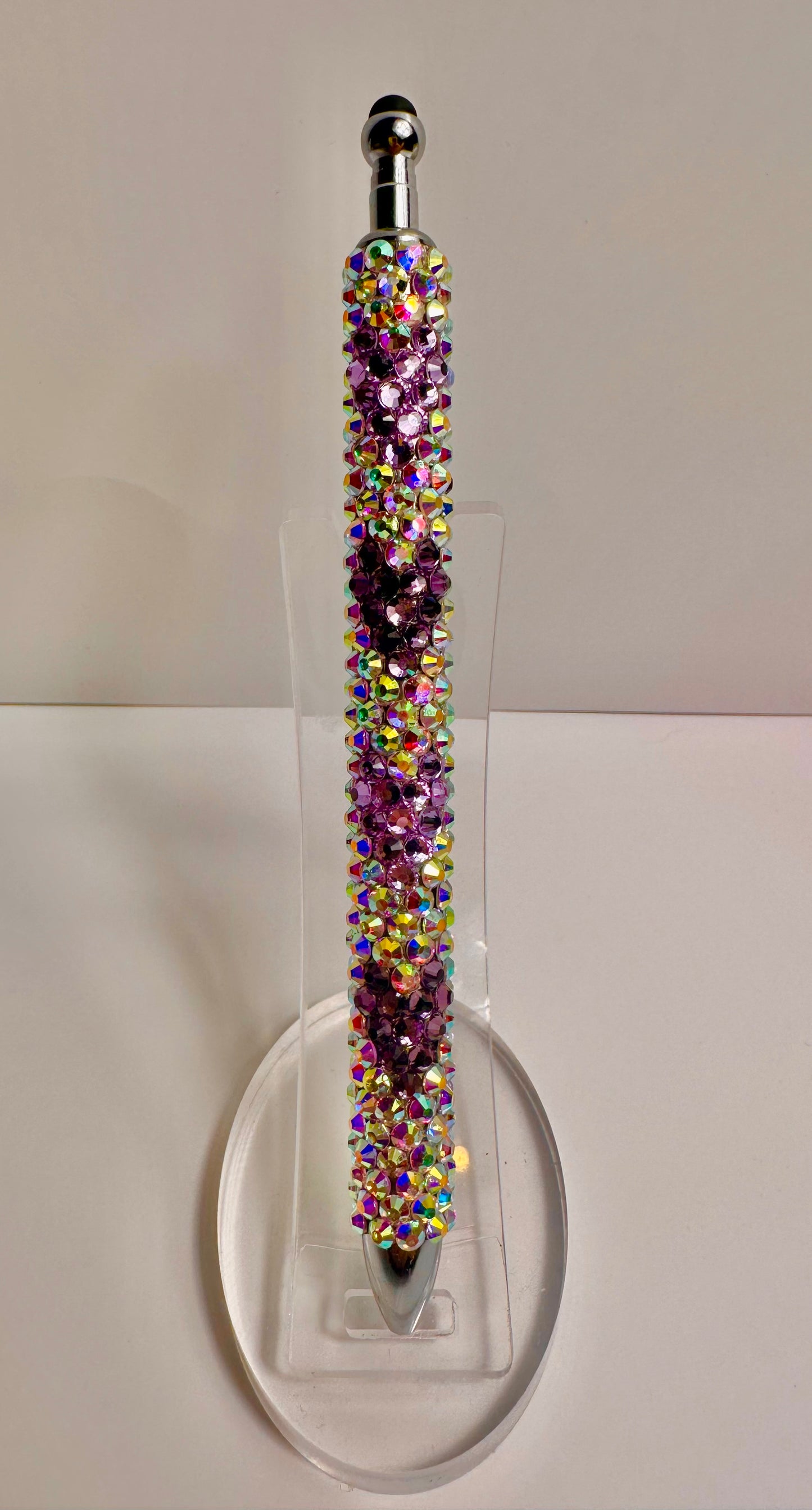 Purple Heart with AB Rhinestone  Pen